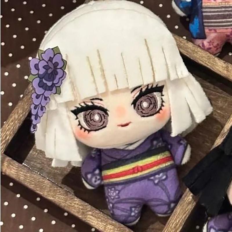 10cm Ubuyashiki Kagaya Plush Doll Mini Demon Slayer Body Printed Stuffed Toy Fans Holiday Birthday Gifts Ubuyashiki Plusie Dolls