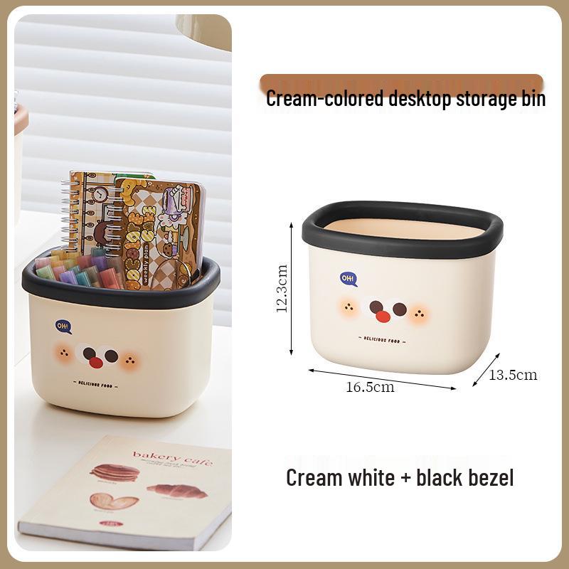 

Cute Mini Desktop Trash Can for Kids - Cartoon Paper Basket for Home or Office