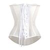 JYL TS black printed mesh sexy shapewear with European and American court corset support