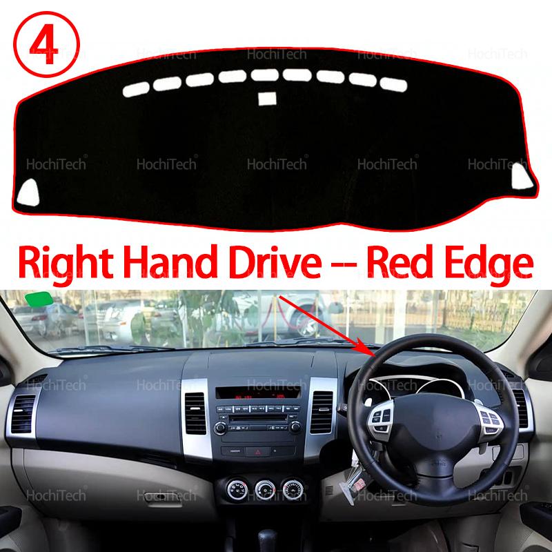 Dashboard Cover for Mitsubishi Outlander CW ZG ZH 2007 2008 2009 2010 2011 2012 Anti-dirty Mat Pad Sunshade Dashmat Protect