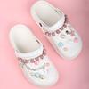 For Croc Shoes Charms Chain Shell Diamond Accessories Set DIY Shoes Buckle Decorations Woman Kids Gifts
