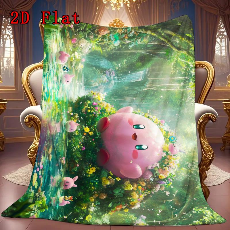 Cartoon character graphic 2D Flat Pattern Flannel Blanket High quality All Seasons Warmth and Comfort Perfect for Christmas Gifts.PMT0914392