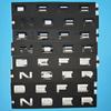1pc 3D ABS Black Letters DEFENDER Badge Car Front Hood Bonnet Stickers Decals For Land Rover Defender Emblem Accessories XS6