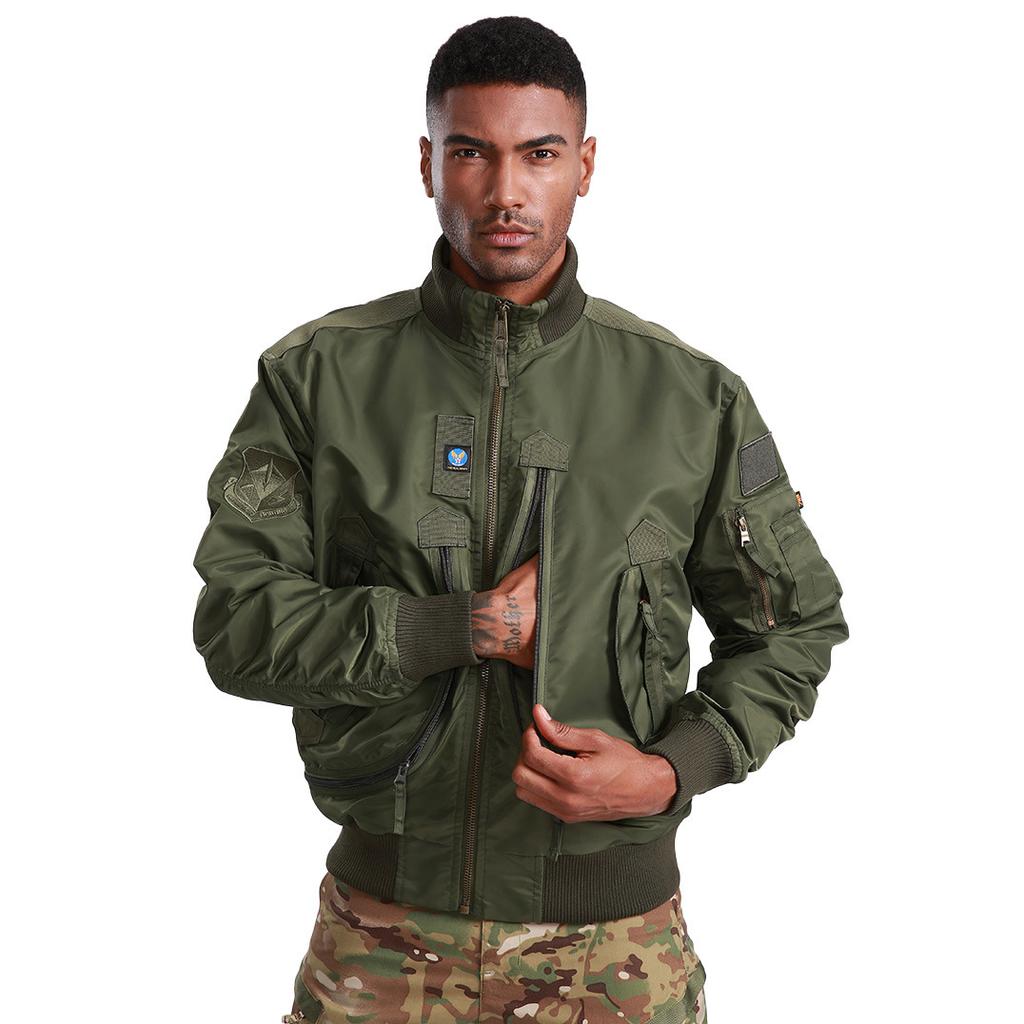 Spring New Air Force Pilot Jacket Men's Korean Style Baseball Uniform Large Size Men's Work Jacket