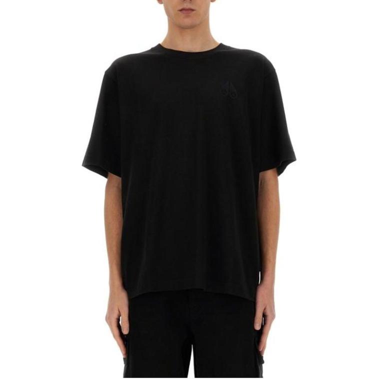Moose Knuckles Logo Detailed Crewneck T-Shirt M14MT720-292