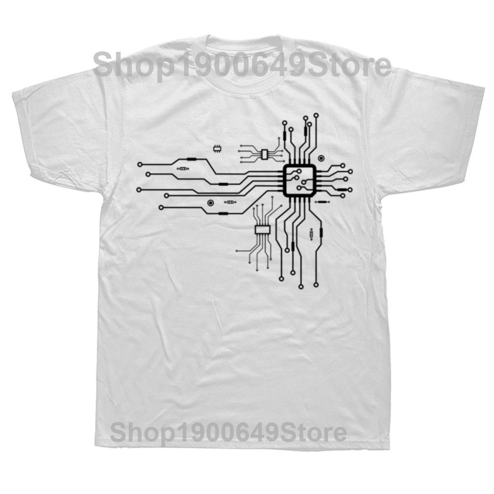 Anatomical Heart CPU Processor Computer Programmer PCB Board Geek TShirt Electrical Electronic Engineer Circuit Graphic Tshirt S