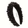 European and American Thick Simualtion Pearl Headband Pressure Hair Wide Edge Headband Handmade Hair Accessories