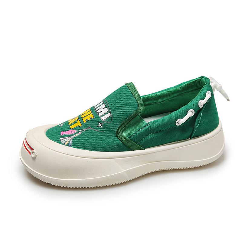 2023 Moda Spor Salonu Ayakkabıları Kadın Kalın Tabanlı Slip-on Ayakkabı Günlük Ayakkabılar