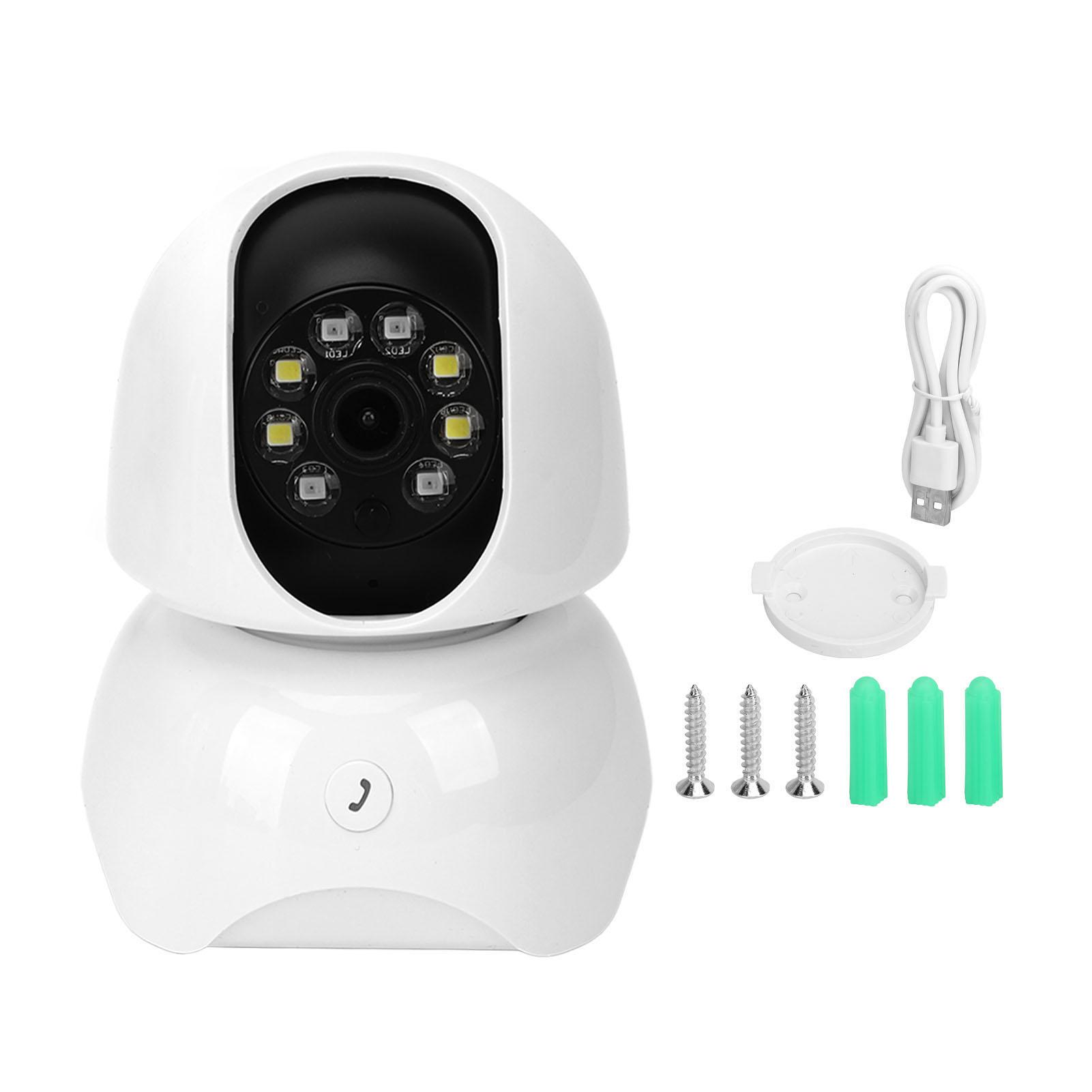 

WiFi Security Camera Smart Motion Tracking 2 Way Talk 360 Degree Panorama HD Remote Monitoring EU Plug