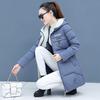 Winter Women Parkas Casual Hooded Jackets Autumn Warm Letter Print Long Female Coat Zipper Outerwear