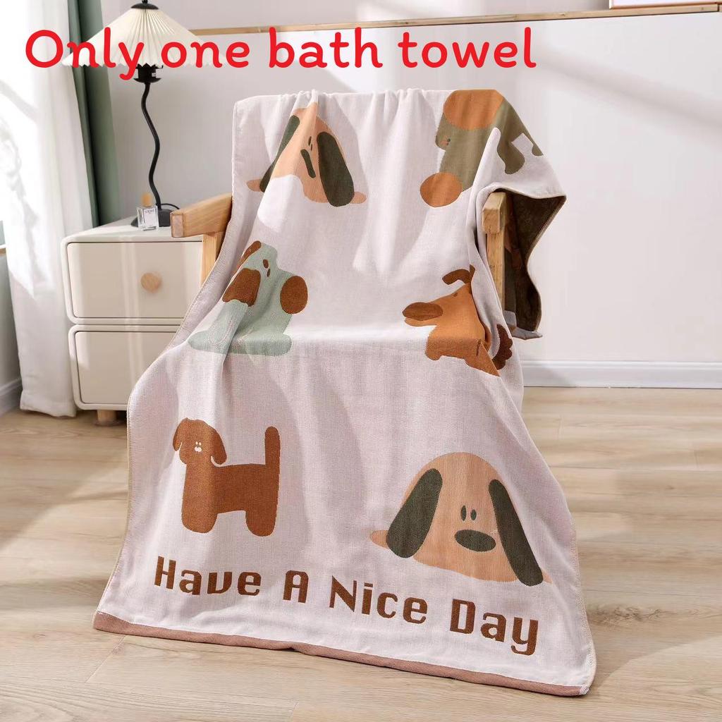 Cotton Bath Towel With Absorbent Quick Dry Fabric For Couples Home Use