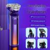 5-in-1 Men's Electric Rotary Shaver & Beard Trimmer - USB Rechargeable, 3 Blade Heads, Full Body Washable