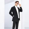 SNOWFLYING Men's Wool Blend Mid-Length Double-Faced Overcoat