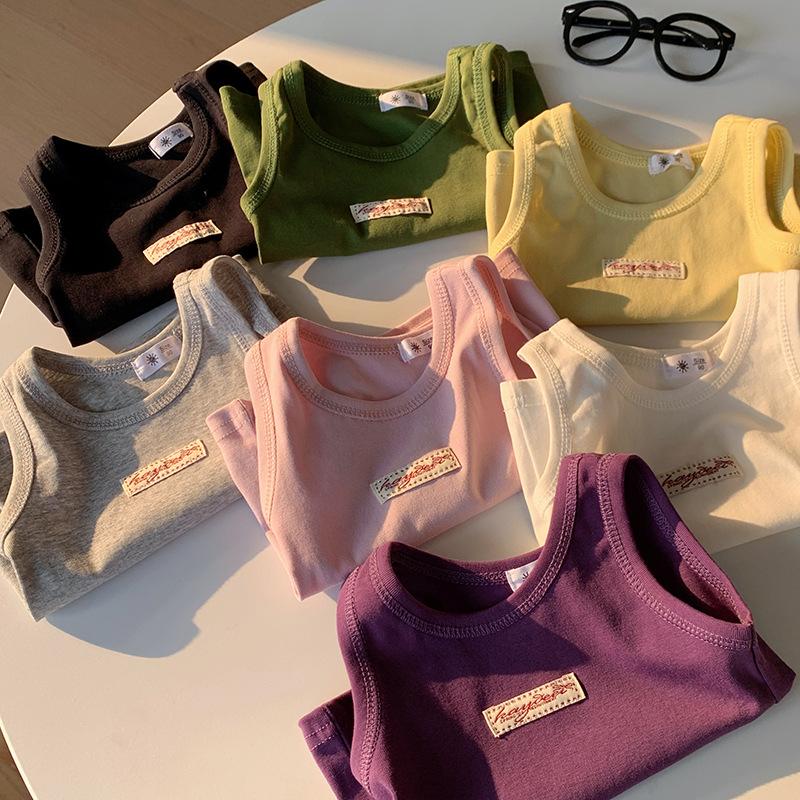 Girls' And Boys' Casual Vests, Summer Children's Cute Tops