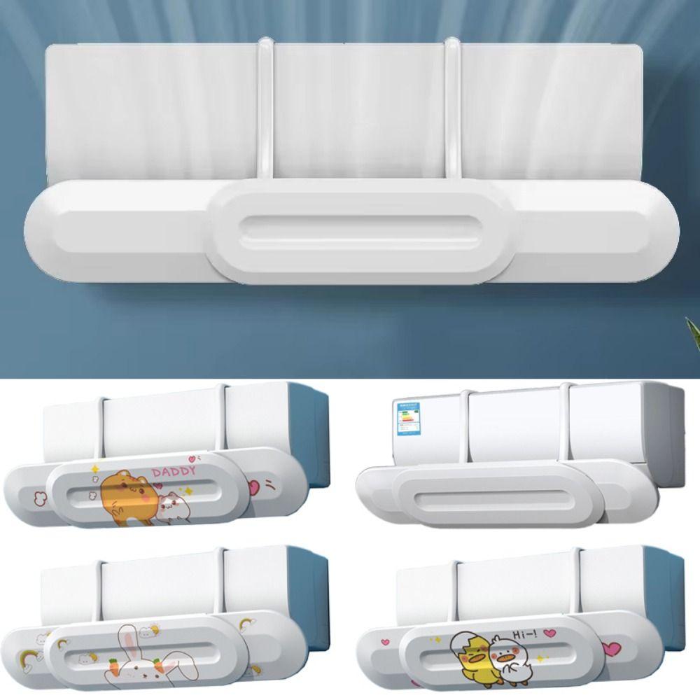 Wall-Mounted Air Conditioning Wind Shield Adjustable Telescopic Air Outlet Baffle  Room