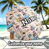 Custom Name Personalized Crayon Shin Print Umbrella, Auto Open Close, 8‑Rib Sturdy Frame, Commute Camping Hiking Use, Birthday Gift