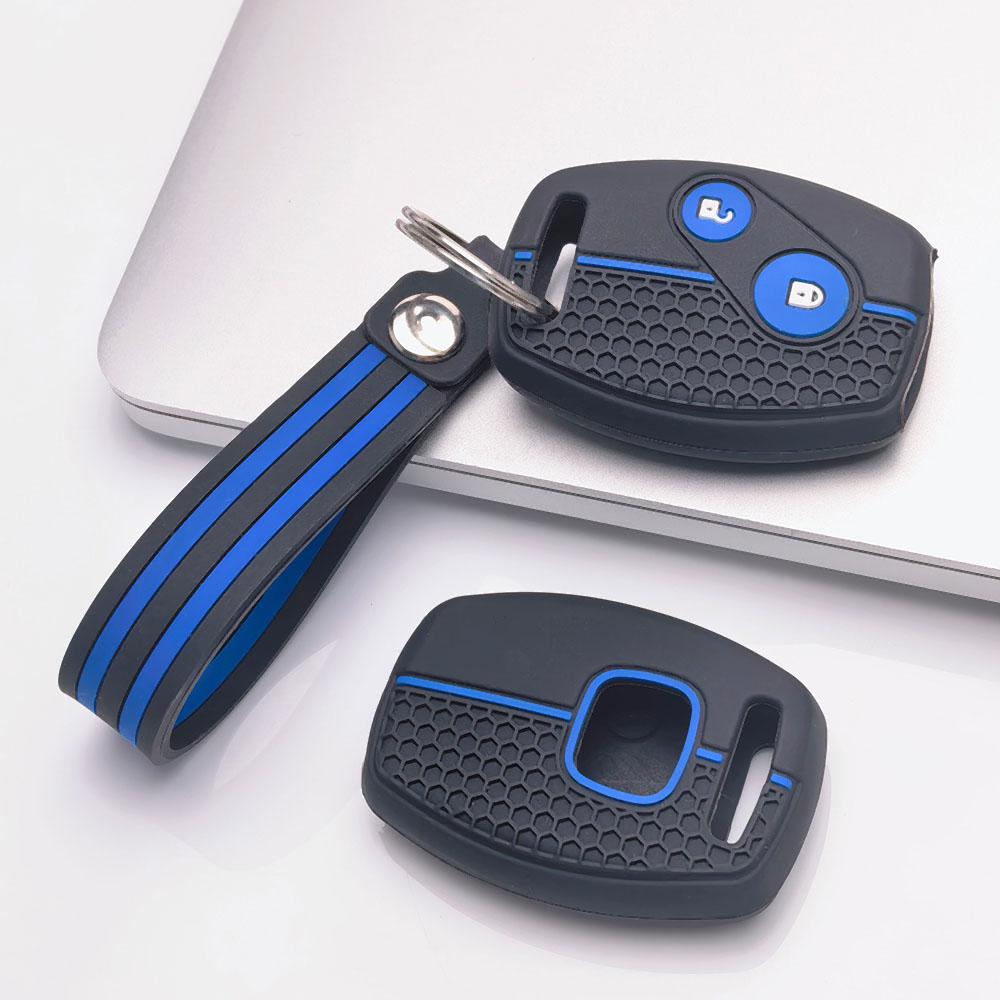 Soft Silicone Car Key Cover Keychain For Honda 7th 8th Gen Accord CRV Odyssey Fit City Civic And Classic Old Model Anti-Scratch Guard