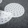 Air Steamer Liners Perforated Wood Pulp Paper Non-Stick Steaming Basket Mat*100