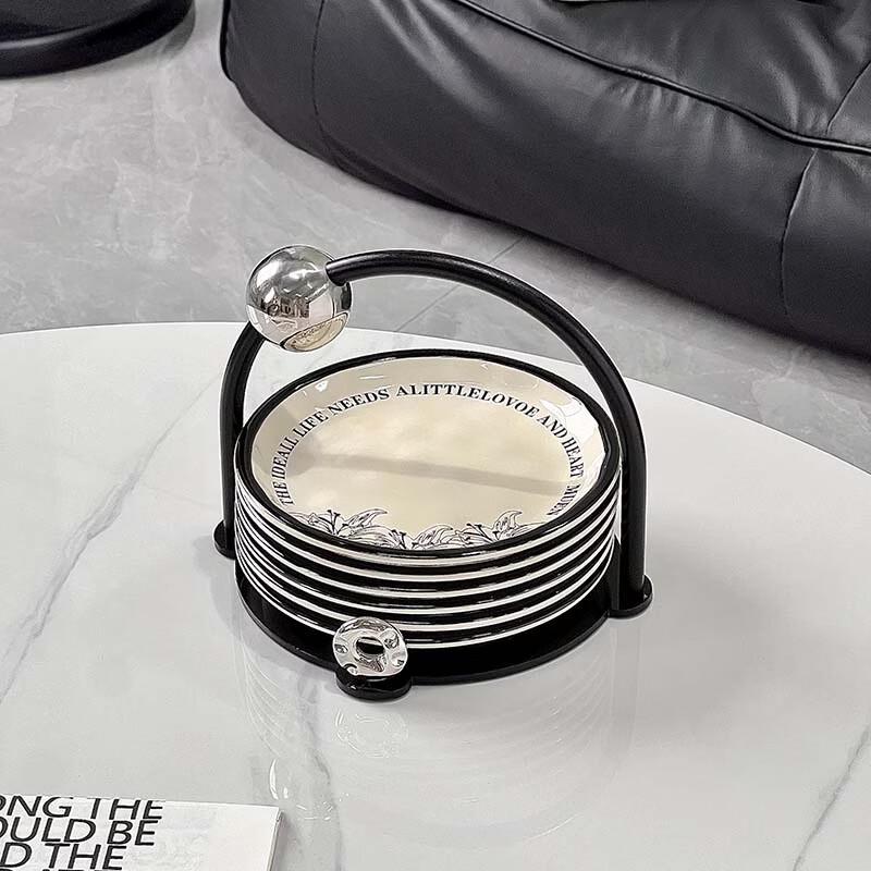 ZISIZ Ceramic Ink Wash Lily Bone Dish Set