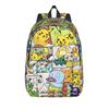 Fashion Cartoon Pokemon Theme Backpack Mochilas Kawaii Office Work Large Capacity Rucksack
