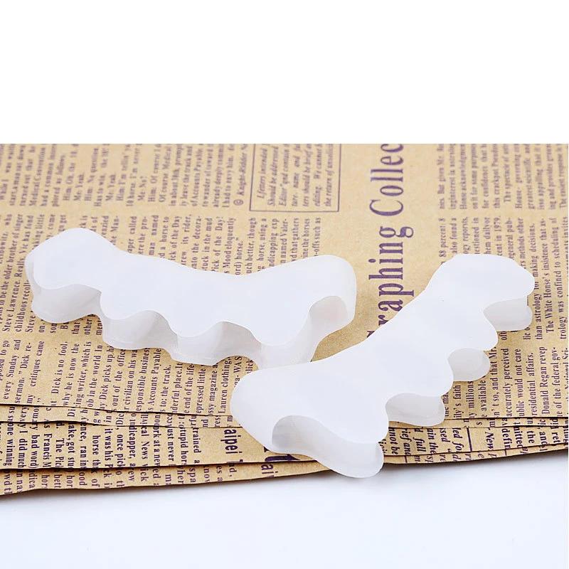 Schützender Zehentrenner Geeignet Ballenzeh Yoga Gel Silikon Hammerzehen Korrektor für Frauen Männer Begradiger Überlappend 1 Paar