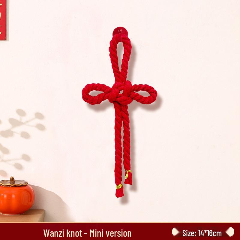 Подвесное украшение на Новый год 2026 Год Лошади, Узел Счастья для украшения двери, Атмосфера Праздника Весны