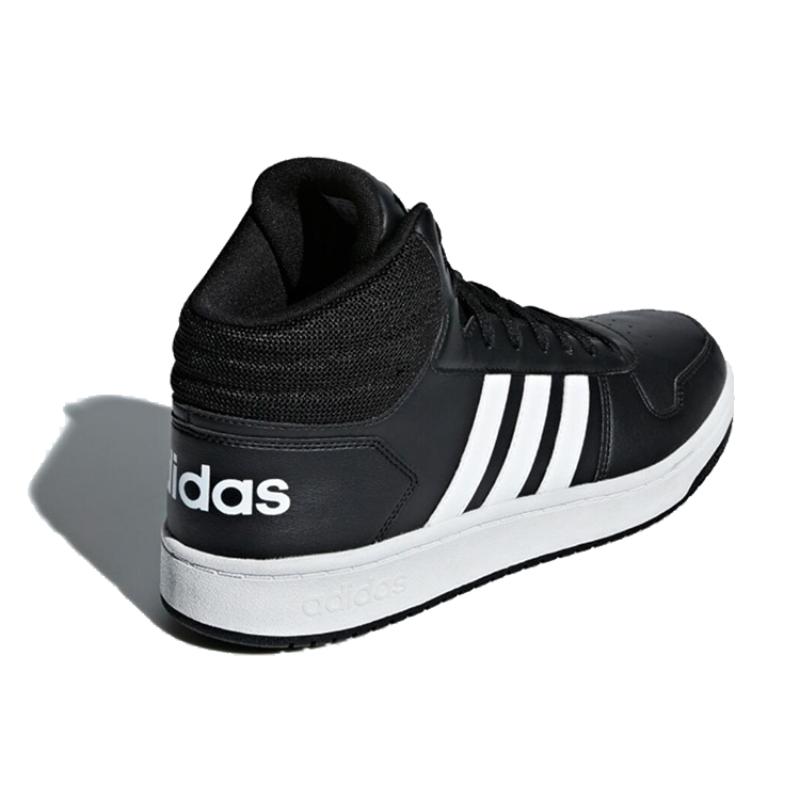Adidas Hoops 2.0 Mid 'Black White' Sneakers BB7207