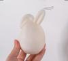 Osterei Hase Kerze Silikonform 3D Gesichtsloser Hasenkopf Aroma Seife Gips Harz Form Kerzenherstellungszubehör Heimdeko