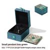 Modern Square Embossed Design Jewelry Storage Box for Necklaces Bracelets Brocade Cloth Luxury Gift Elegant Packaging Box