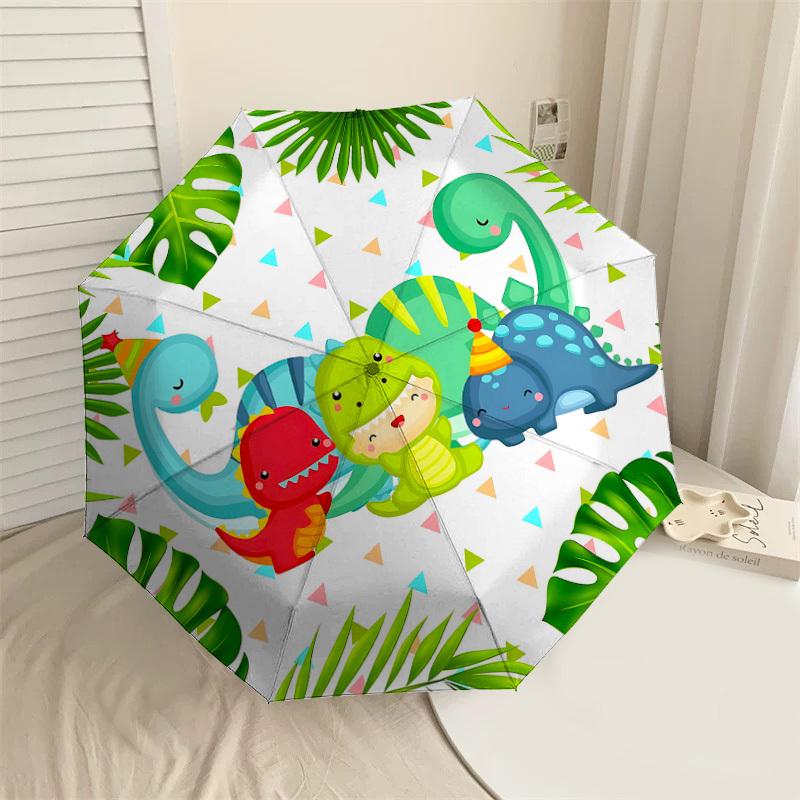 

1PC dinosaur party Umbrella-8-Rib Reinforced, Automatic Open, Lightweight & Durable, Cute Fashion Accessory for Outdoor-W9246