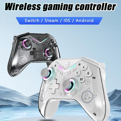CM-619 Switch Game Controller Supports IOS/Android/PC Dual Motor Wireless Controller with Dazzling Light