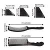 Professional Barber Hair Cutting Curved Positioning Comb Adjustable S Arc Design