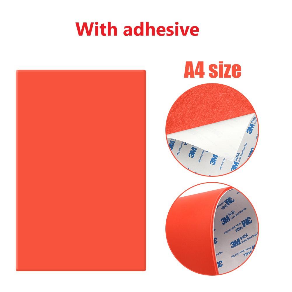 Oil Abrasion Resistance Precise Rubber Sheet Pad With adhesive for Laser Engraving Machine Making Sealer Stamp 297x210mm 2.3mm