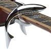 Guitar Capo Clip Zinc Alloy Wear Resistant Robust Shark Shape Electric Guitar Capo Clamp Replacement