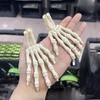 1Pcs/1Pair 3D Printed Realistic Flexible Joint Skeleton Hand Model Ghost Halloween Party Decoration Home Ornament