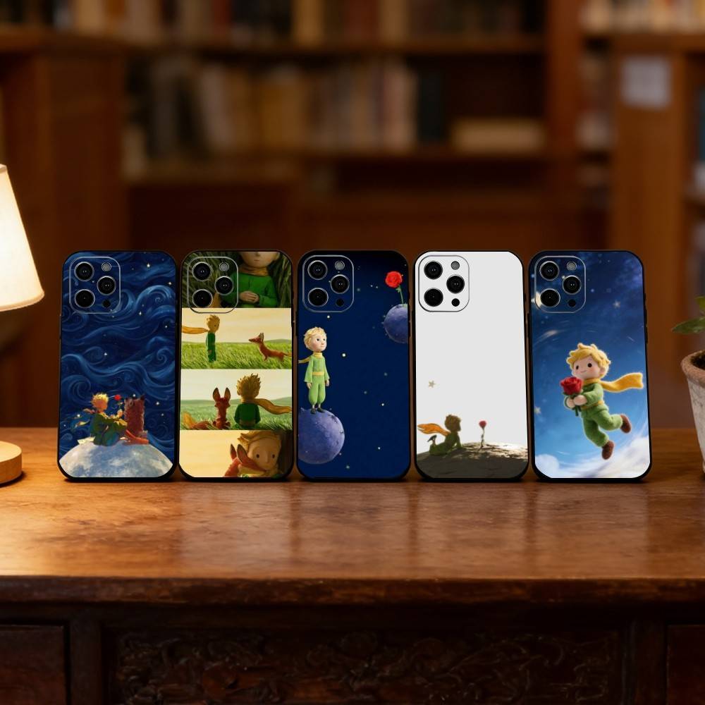 The Little Prince Phone Case For iPhone 17, 16,15,14,13,12,11 Plus,Pro Max, Others Soft Black Cover