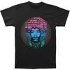 Jimi Hendrix Herren Afro Rede T-Shirt Schwarz