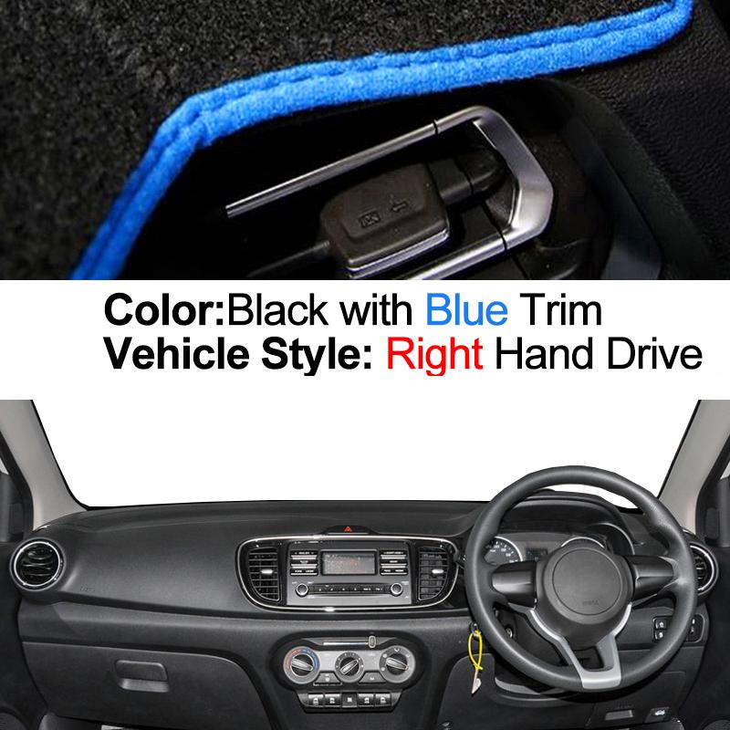Car Auto Inner Dashboard Cover For KIA Pegas Soluto 2017 2018 2019 2020 Center Console Protector Carpet Dashmat Reduce Sun Shade