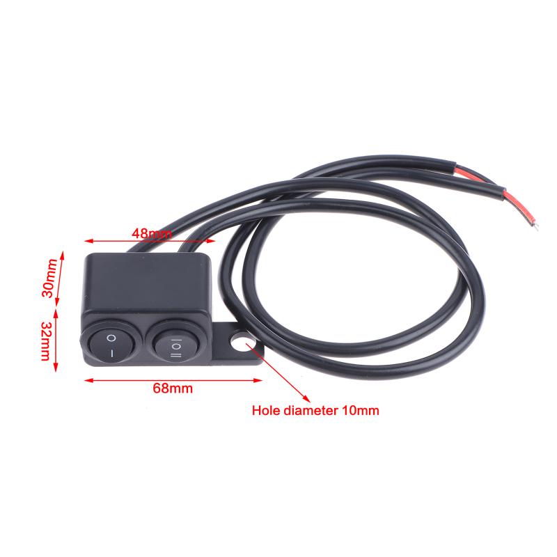 Motorcycle Switches Connector Handlebar Two Gears/Three Gears Button Push Light On/Off Button Waterproof Switch