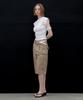 Aendeuel Wide Cargo Bermuda Pants - Beige