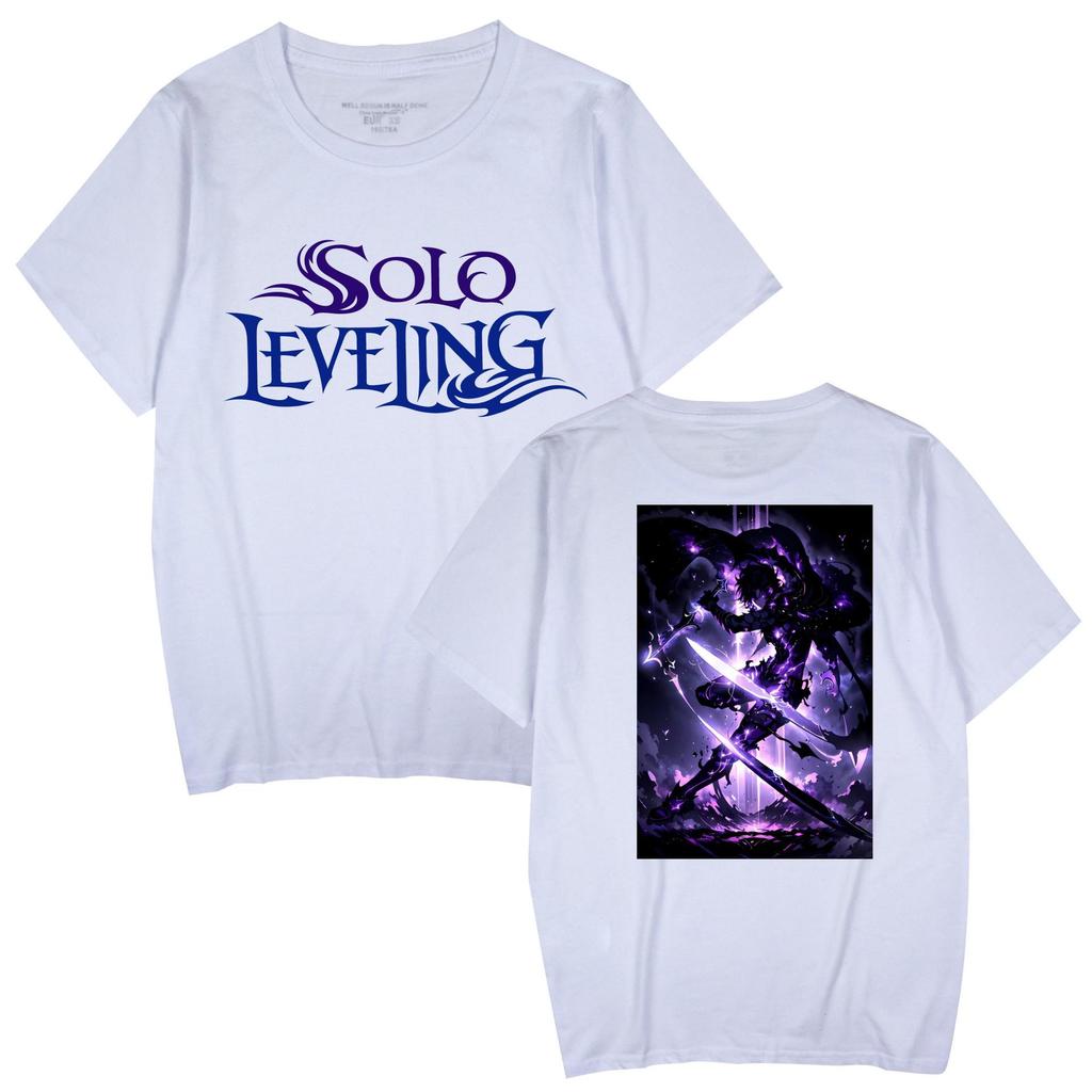 Popular Anime 'Solo Leveling' Unisex Casual Short Sleeve T-shirt for Couples