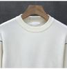 Men's Korean Style Contrast Stitch Knit Sweater - Autumn/Winter Trend 2025