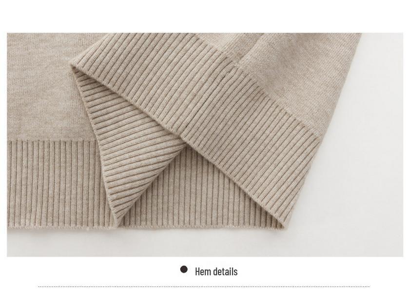 Women's Fleece-Lined Sweater: Warm, Thick One-Piece for Autumn and Winter