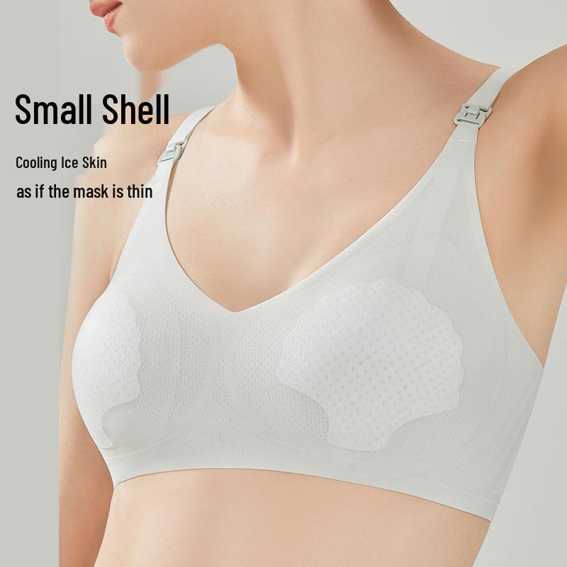 Summer Thin Front-Opening Nursing Bra - Breathable Maternity Underwear
