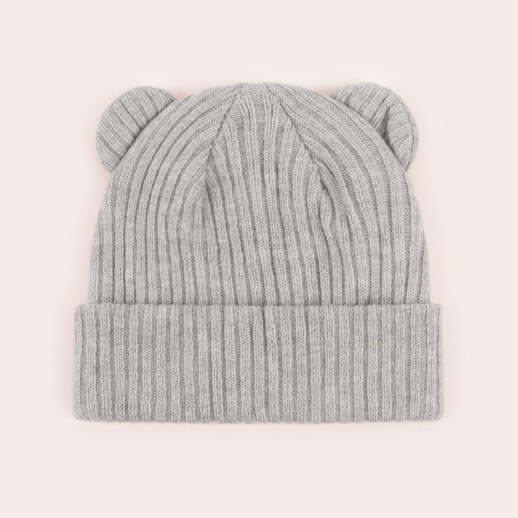 Infant Knitted Hat With Windproof Warmth For Spring Autumn Baby Girls