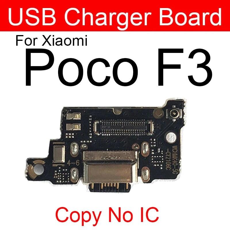 USB Chargng Dock Port Connector Board Flex Cable With Microphone For Xiaomi Mi Poco F1 F2 Pro Poco X3 X2 C3 Mi Play Repair Parts