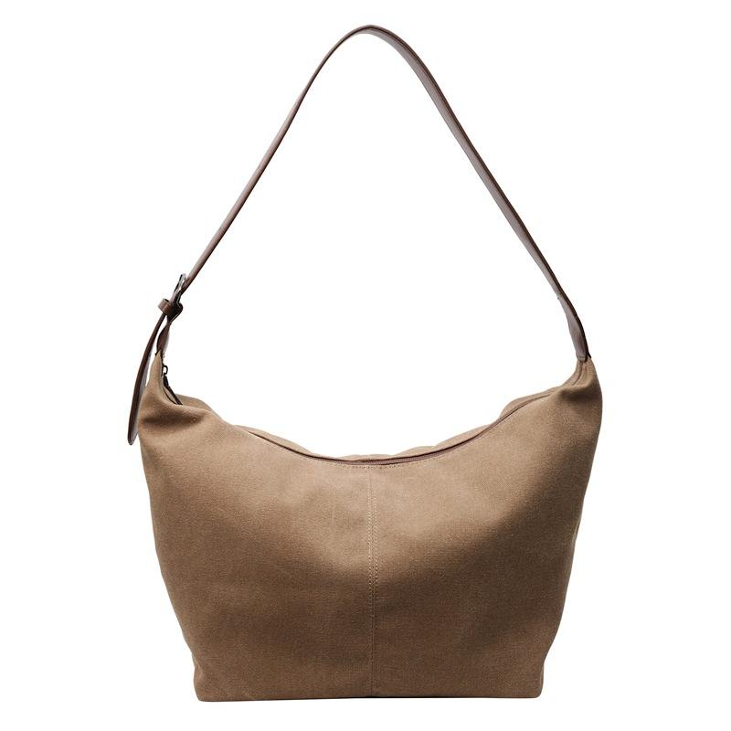 

Large Capacity Canvas Bag Women s All-match Underarm Bag Shoulder Crossbody Bag хакі
