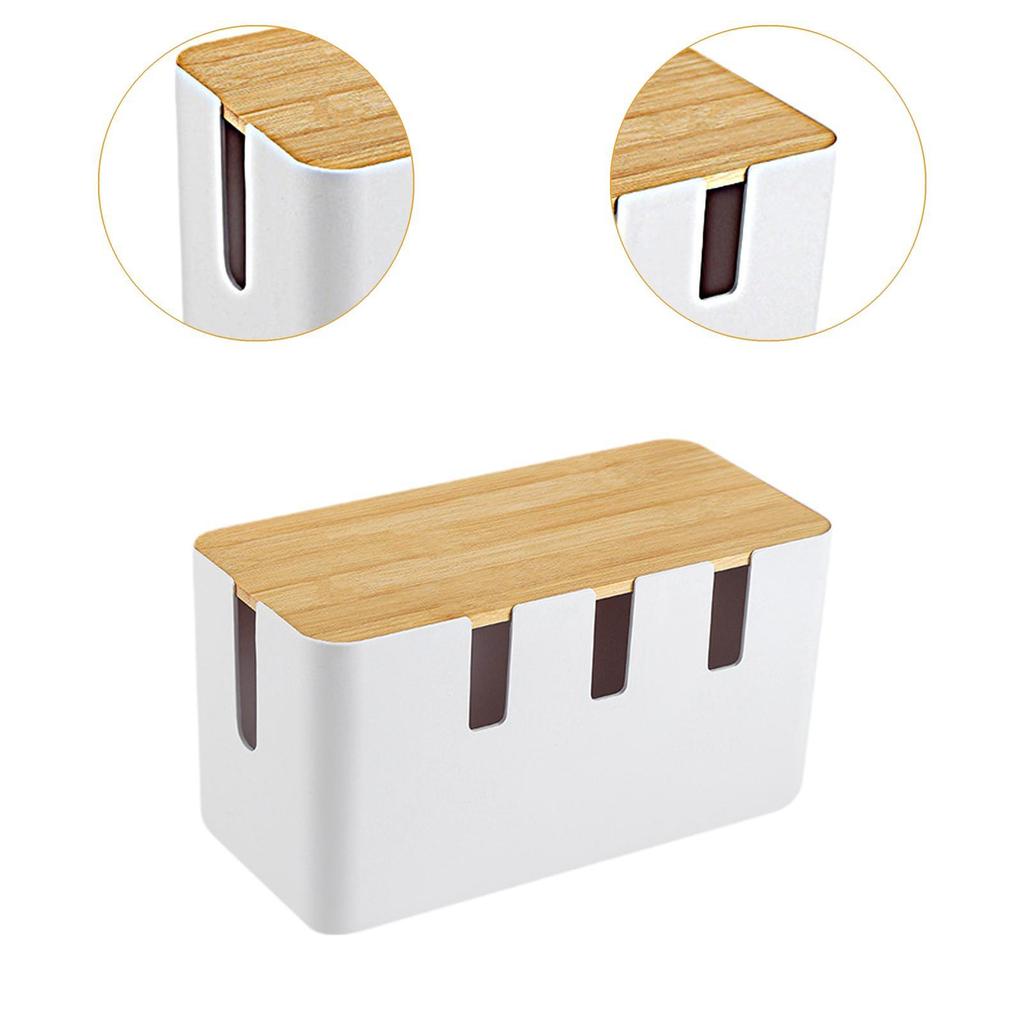 Cable Tidy Box Cord Organizer Decor Storage Versatile Holder for Wire Management