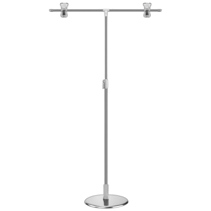 Metal Banners Holder Store Counter Poster Display Stand Signage Stand Adjustable Advertising Signs Stand for Supermark