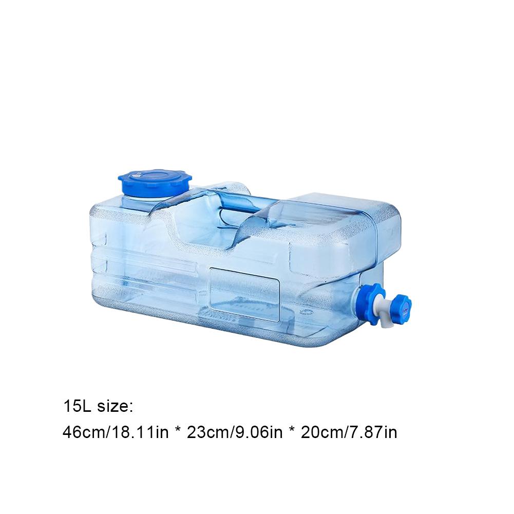 7.5L/12L/15L/19L/24L Camping Water Container with Faucet Large Capacity Emergency Water Storage for Vehicle Car Outdoor Camping